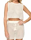L*space Sander Mini Skirt In Cream In Neutral