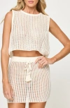L*space Lspace Sander Open Stitch Cover-up Tank In Cream