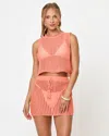 L*space Lspace Sander Open Stitch Cover-up Tank In Orange