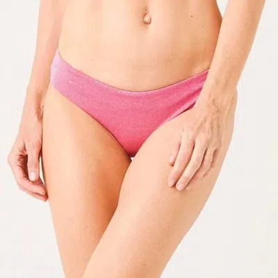 L*space Sandy Shimmer Bikini Bottom In Bubblegum