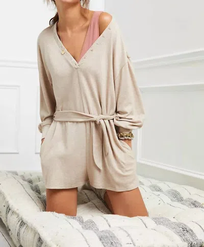 L*space Saturdays Romper In Oatmeal In Neutral