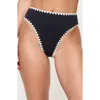 L*space Lspace Savannah High Waist Bikini Bottoms In Black