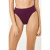 L*space Lspace Savannah High Waist Bikini Bottoms In Purple
