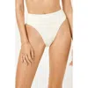 L*space Lspace Savannah High Waist Bikini Bottoms In Cream