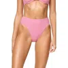 L*space Lspace Savannah High Waist Bikini Bottoms In Pink