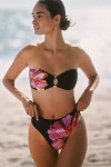 L*space Savannah High-waisted Bikini Bottoms In Black