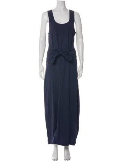 Pre-owned L*space Scoop Neck Long Dress In Green