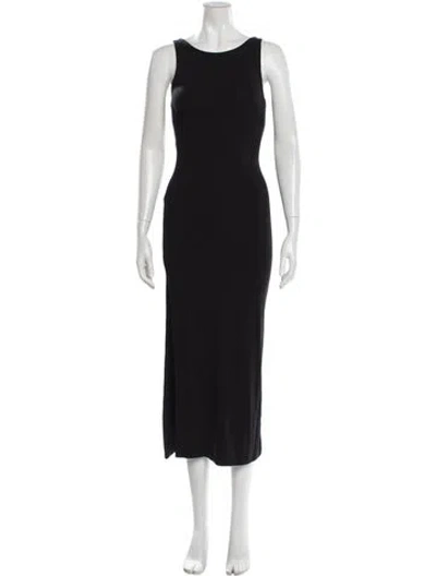Pre-owned L*space Scoop Neck Long Dress W/ Tags In Black