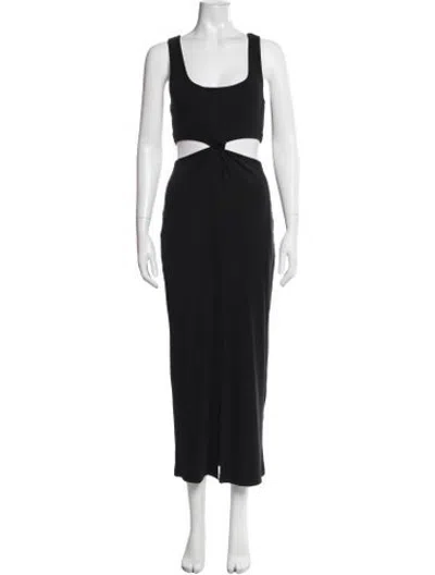 Pre-owned L*space Scoop Neck Long Dress W/ Tags In Black