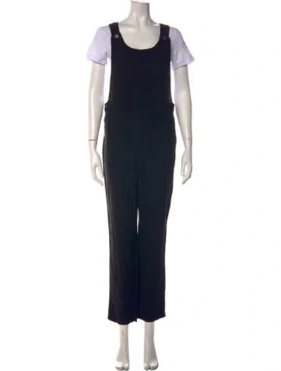 Pre-owned L*space Scoop Neck Overalls In Black