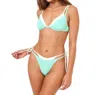 L*space Seam-free Zendaya Bikini Top In Bright Teal/cream In Multi