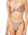L*space Lspace Seas The Day Bikini Top In Smokey Quartz
