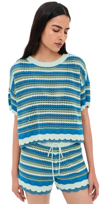 L*space Seas The Day Coverup Top Tropicoast Stripe