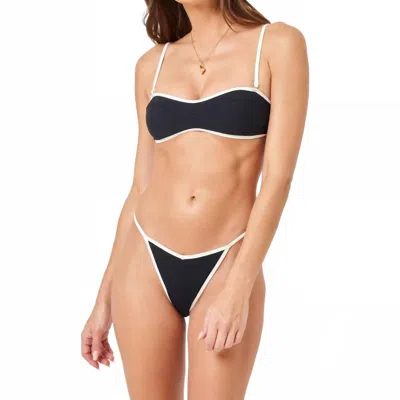 L*SPACE SELENA BIKINI TOP IN BLACK