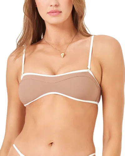 L*space Selena Swim Top In Brown