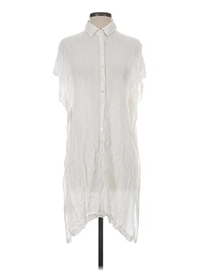 Pre-owned L*space Short Sleeve Blouse In Ivory