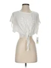 L*space Short Sleeve Blouse In White