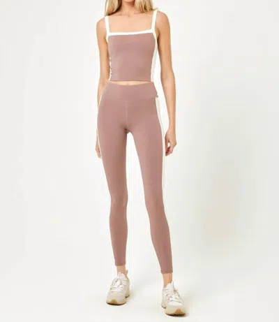 L*space Sidelines Legging In Fawn/cream In Multi