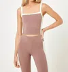 L*space Sidelines Top In Fawn/cream In Multi