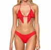 L*space Sienna Bikini Top In Flame In Animal Print
