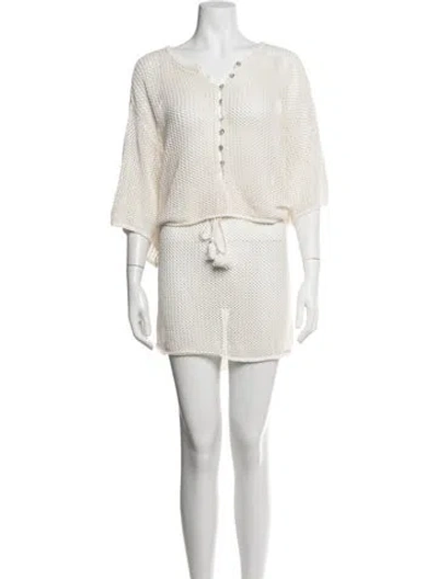 Pre-owned L*space Skirt Set In White