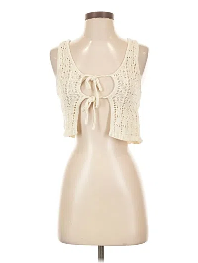 Pre-owned L*space Sleeveless Blouse In Ivory