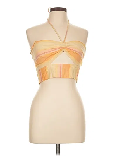 Pre-owned L*space Sleeveless Blouse In Yellow