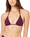 L*space Lspace Sofia Triangle Bikini Top In Purple
