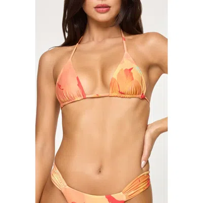L*space Lspace Sofia Triangle Bikini Top In Native Poppies