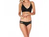 L*space Solid Estella Full Bikini Bottom In Black In Black