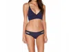 L*space Solid Estella Full Bikini Bottom In Midnight In Purple