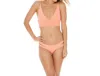 L*space Solid Olivia Bikini Top In Tropical Peach In Pink