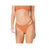 L*space Solid Reversible Breakers Bikini Bottom In Amber-bougainvillea In Brown