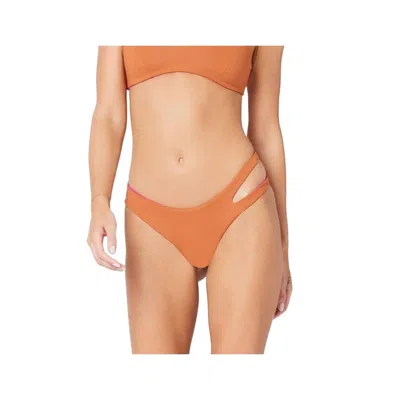 L*space Solid Reversible Breakers Bikini Bottom In Amber-bougainvillea In Multi