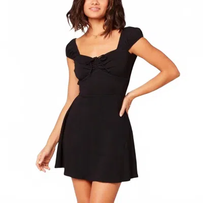 L*space Solid Sirena Mini Dress In Black