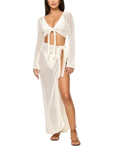 L*space Soliel Sarong Skirt In White