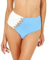 L*space Solstice Classic Bikini Bottom In Auc-aura/cream