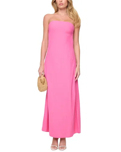 L*space Lspace Spring In Love Strapless Cover-up Maxi Dress In Bubblegum Pink
