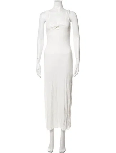 Pre-owned L*space Square Neckline Long Dress W/ Tags In Neutrals