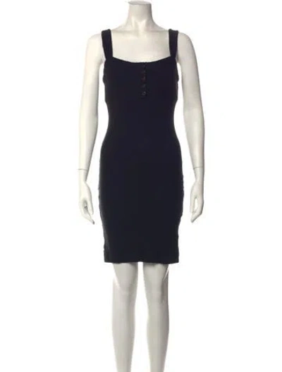 Pre-owned L*space Square Neckline Mini Dress In Black