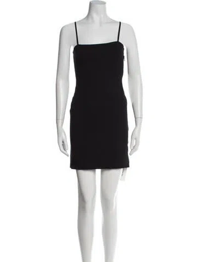 Pre-owned L*space Square Neckline Mini Dress In Black