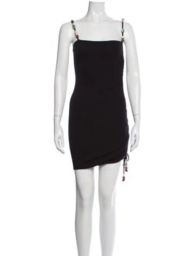 Pre-owned L*space Square Neckline Mini Dress W/ Tags In Grey
