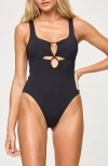 L*space Lspace Strappy One-piece Swimsuit In Bondi One Piece Classic