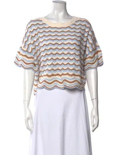 Pre-owned L*space Striped Crew Neck Sweater In Multicolor