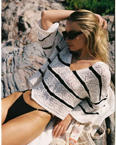 L*space Striped Diamond Eyes Hoodie