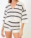 L*space Lspace Diamond Eyes Stripe Cover-up Hoodie In Multi