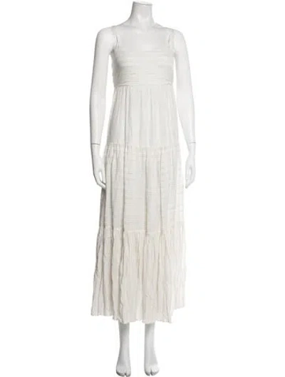 Pre-owned L*space Striped Long Dress In Neutrals