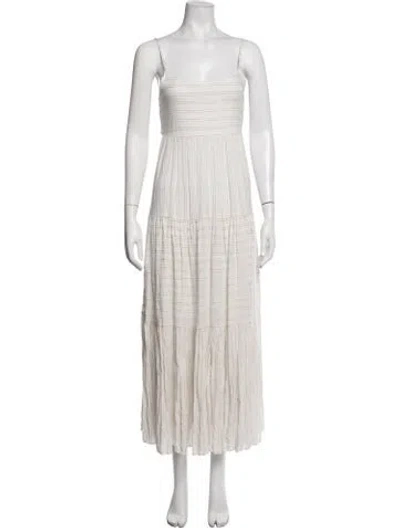 Pre-owned L*space Striped Long Dress In Neutrals