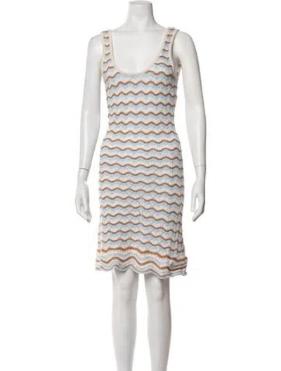 Pre-owned L*space Striped Mini Dress In Multicolor
