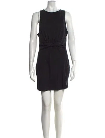 Pre-owned L*space Striped Mini Dress In White